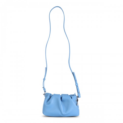 LIGHT BLUE LEATHER EVA MINI CLUTCH