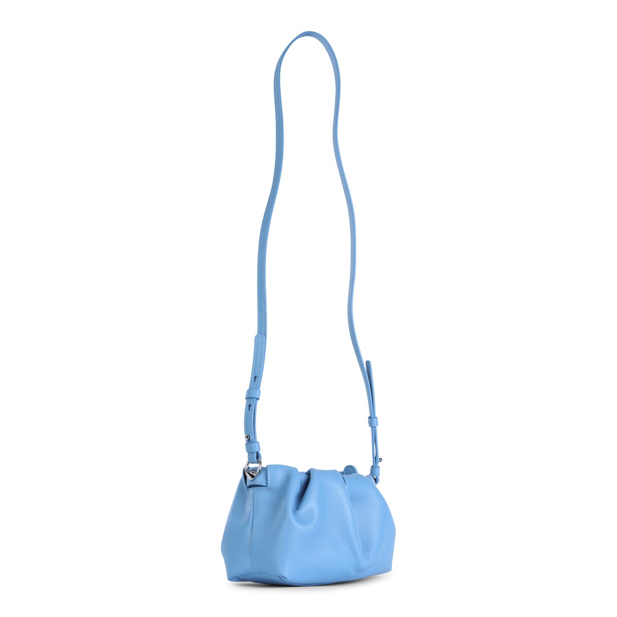 LIGHT BLUE LEATHER EVA MINI CLUTCH