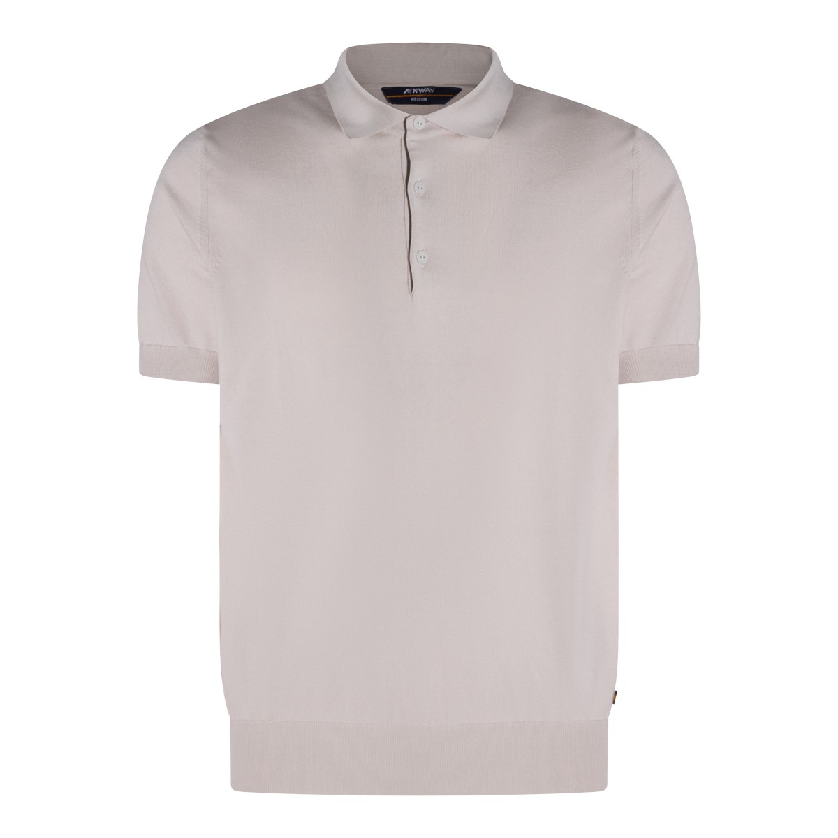 LIGHT BEIGE COTTON POLO SHIRT