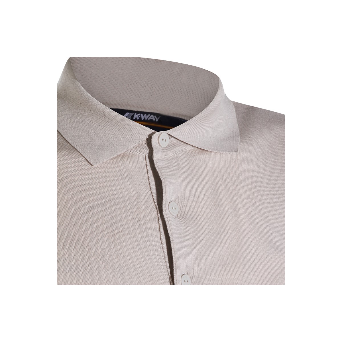 LIGHT BEIGE COTTON POLO SHIRT