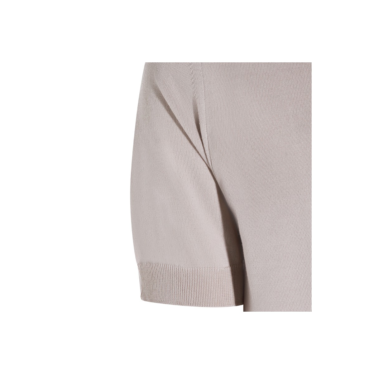 LIGHT BEIGE COTTON POLO SHIRT