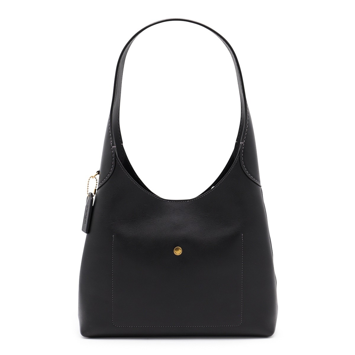 BLACK LEATHER BROOKLYN 28 SHOULDER BAG