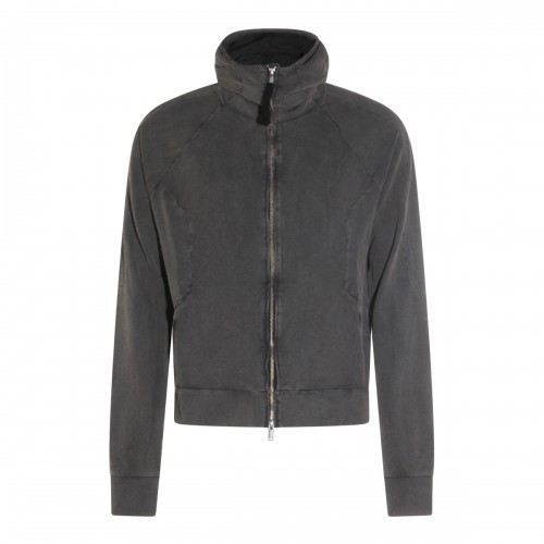 DARK GREY COTTON SWEATSHIRT