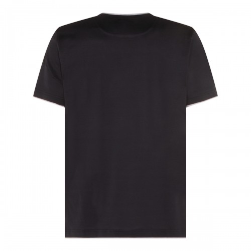 DARK BLUE COTTON T-SHIRT 2