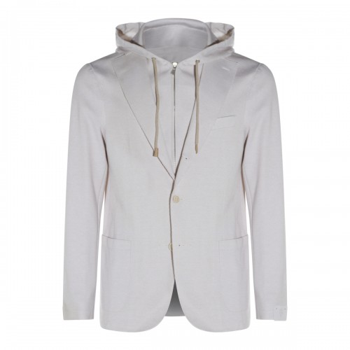 SAND COTTON BLEND BLAZER