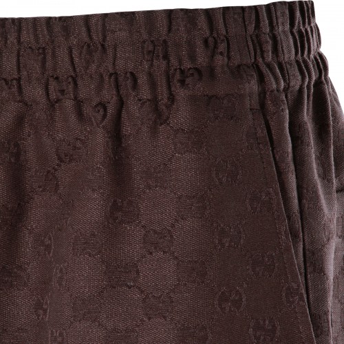 BROWN GG SHORTS