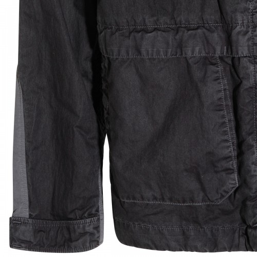 BLACK COTTON CASUAL JACKET 