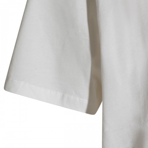 GAUZE WHITE COTTON T-SHIRT