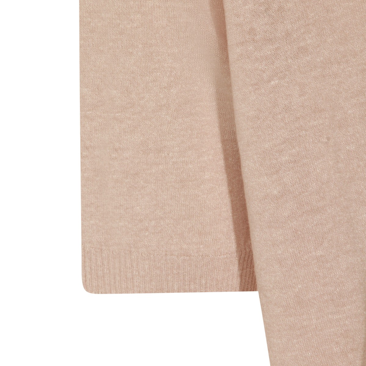 SAND LINEN COTTON BLEND POLO SHIRT