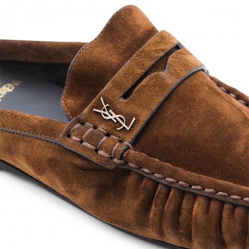 BROWN LEATHER LOAFERS