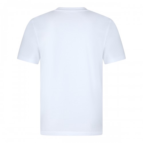 WHITE COTTON LOGO T-SHIRT 2