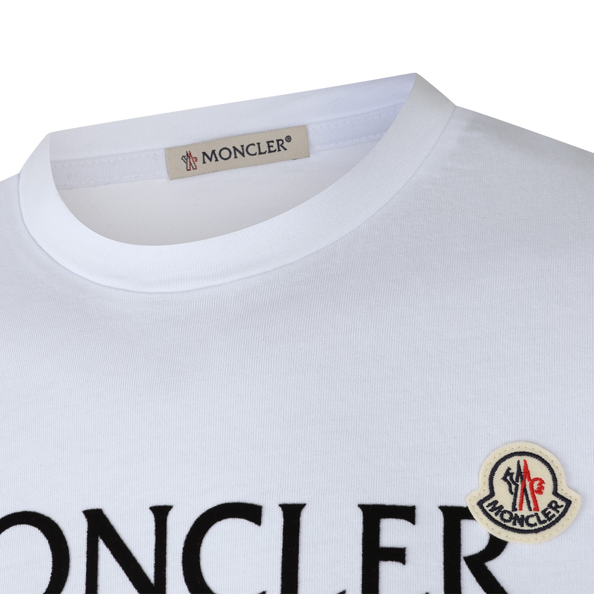 WHITE COTTON LOGO T-SHIRT