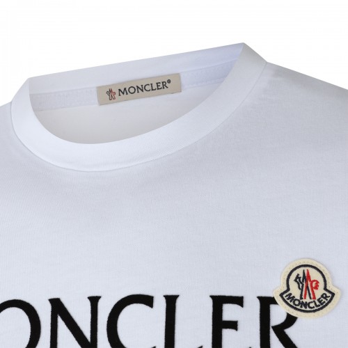WHITE COTTON LOGO T-SHIRT