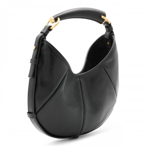 BLACK LEATHER SMALL MOMBASA