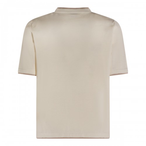 BEIGE COTTON T-SHIRT