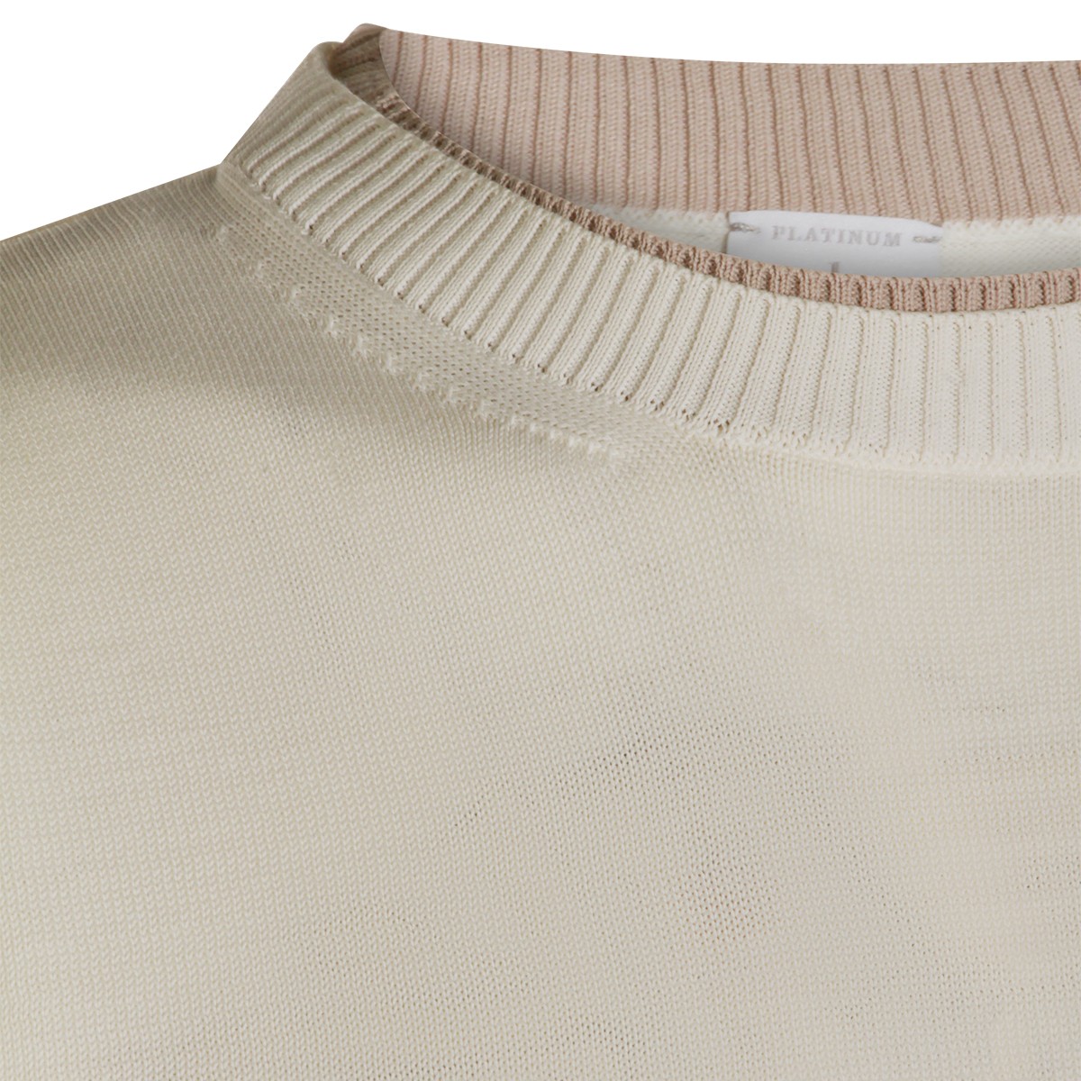 BEIGE COTTON T-SHIRT