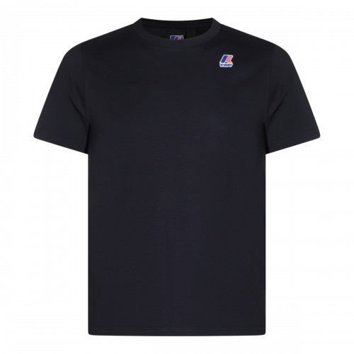 BLUE DEPTH COTTON LOGO T-SHIRT