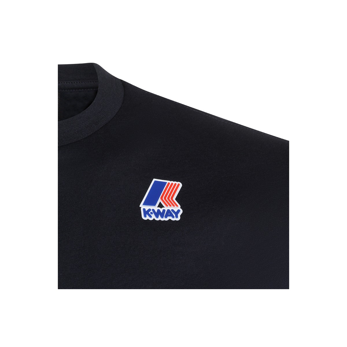 BLUE DEPTH COTTON LOGO T-SHIRT