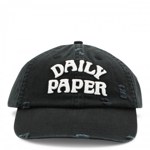 BLACK COTTON BASEBALL CAP