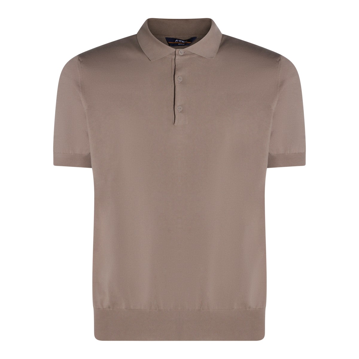 BEIGE TAUPE COTTON POLO SHIRT