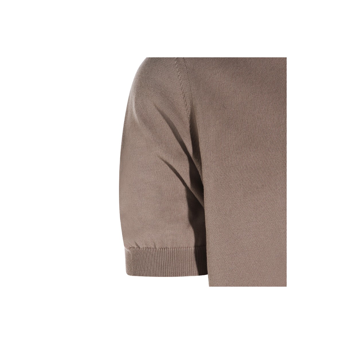 BEIGE TAUPE COTTON POLO SHIRT