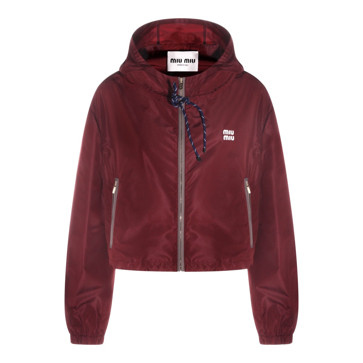 BORDEAUX COTTON CASUAL JACKET