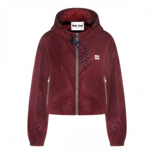 BORDEAUX COTTON CASUAL JACKET