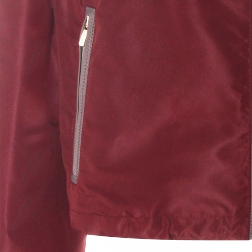 BORDEAUX COTTON CASUAL JACKET