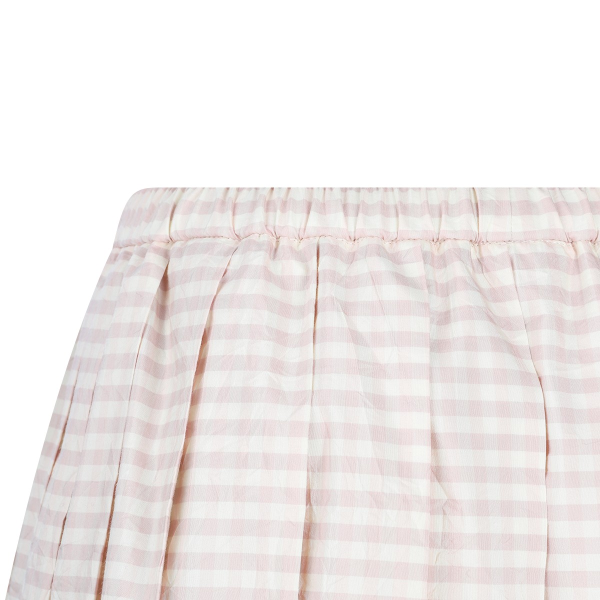 PINK AND WHITE STRIPES COTTON SKIRT