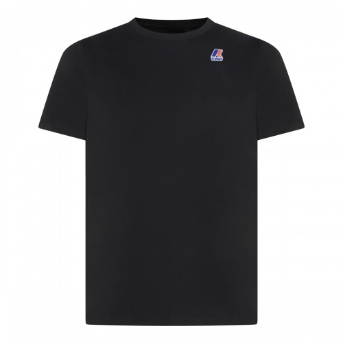 BLACK PURE COTTON LOGO T-SHIRT