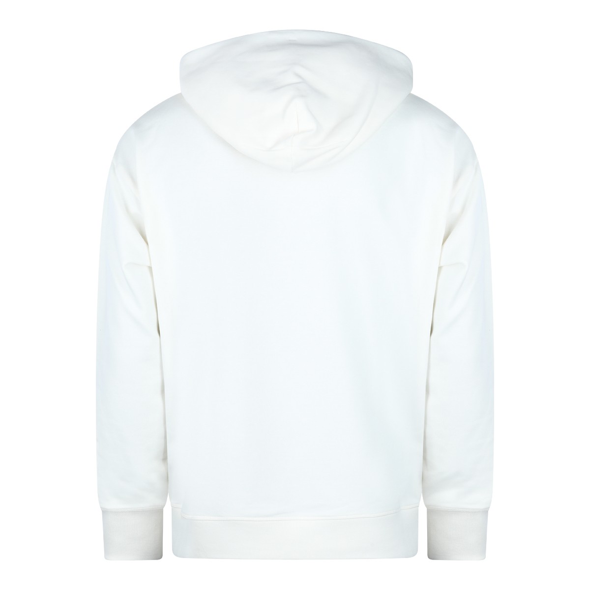 WHITE COTTON SWEATSHIRT