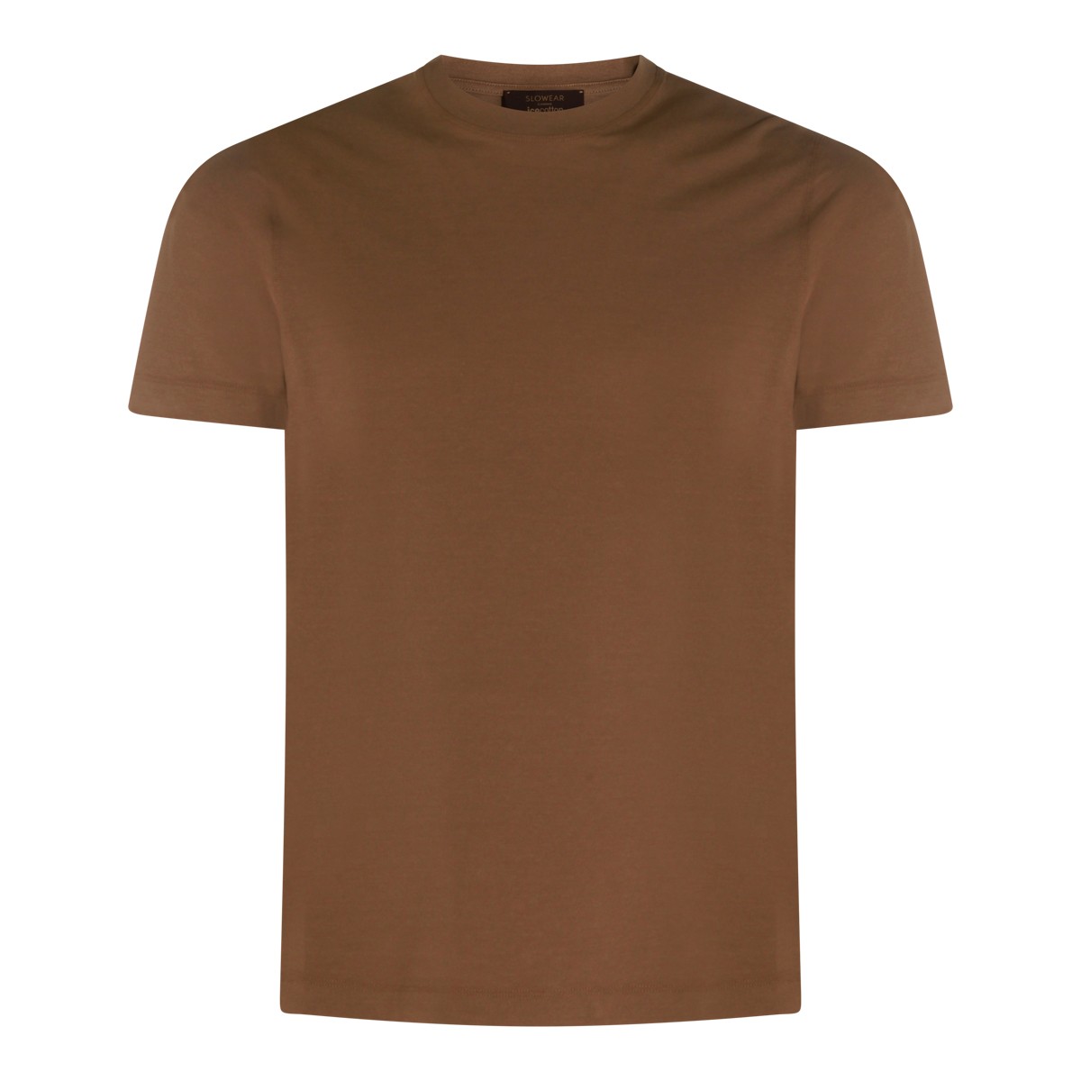 BROWN COTTON T-SHIRT