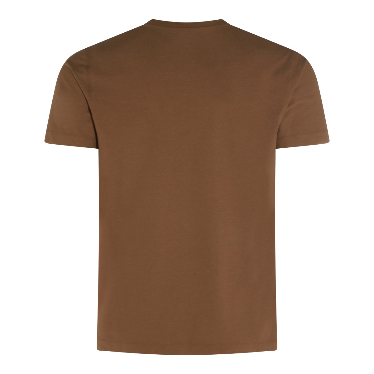 BROWN COTTON T-SHIRT
