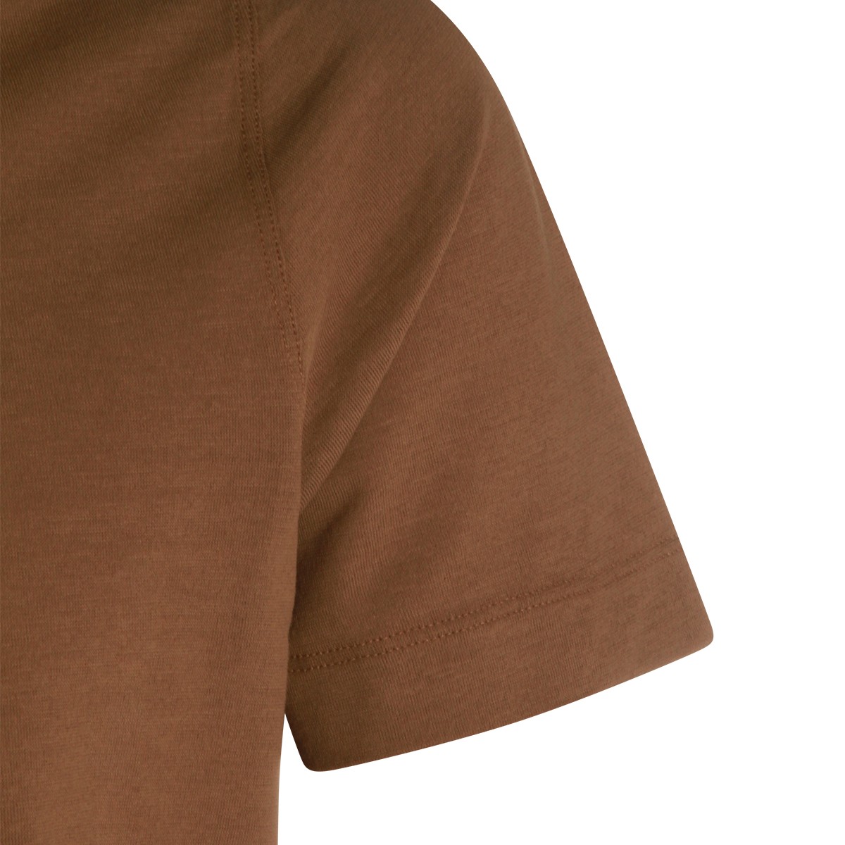 BROWN COTTON T-SHIRT