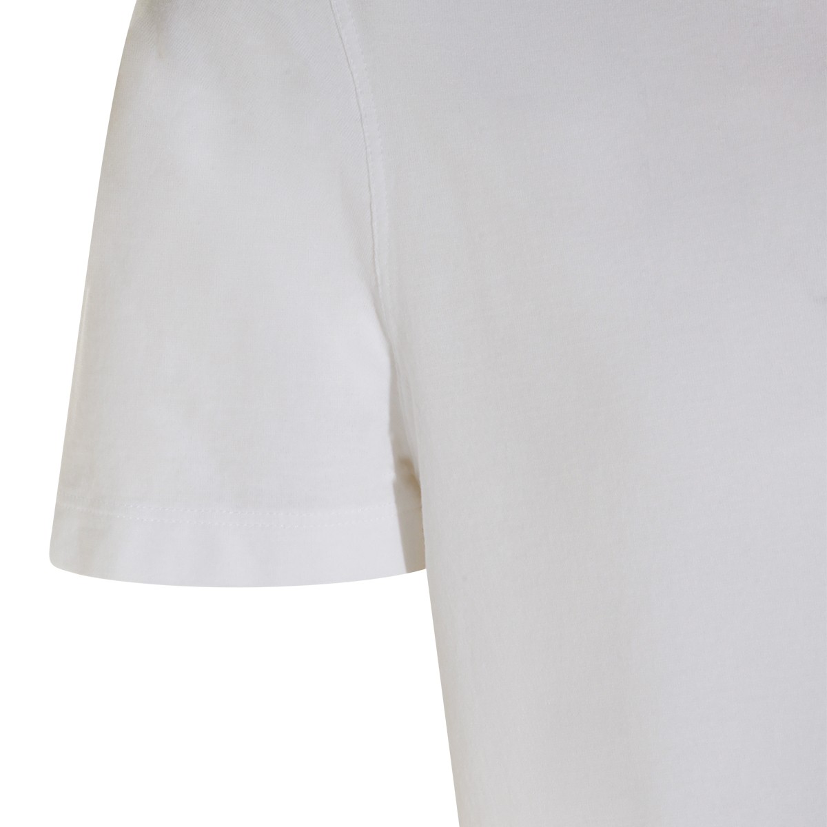 WHITE COTTON T-SHIRT