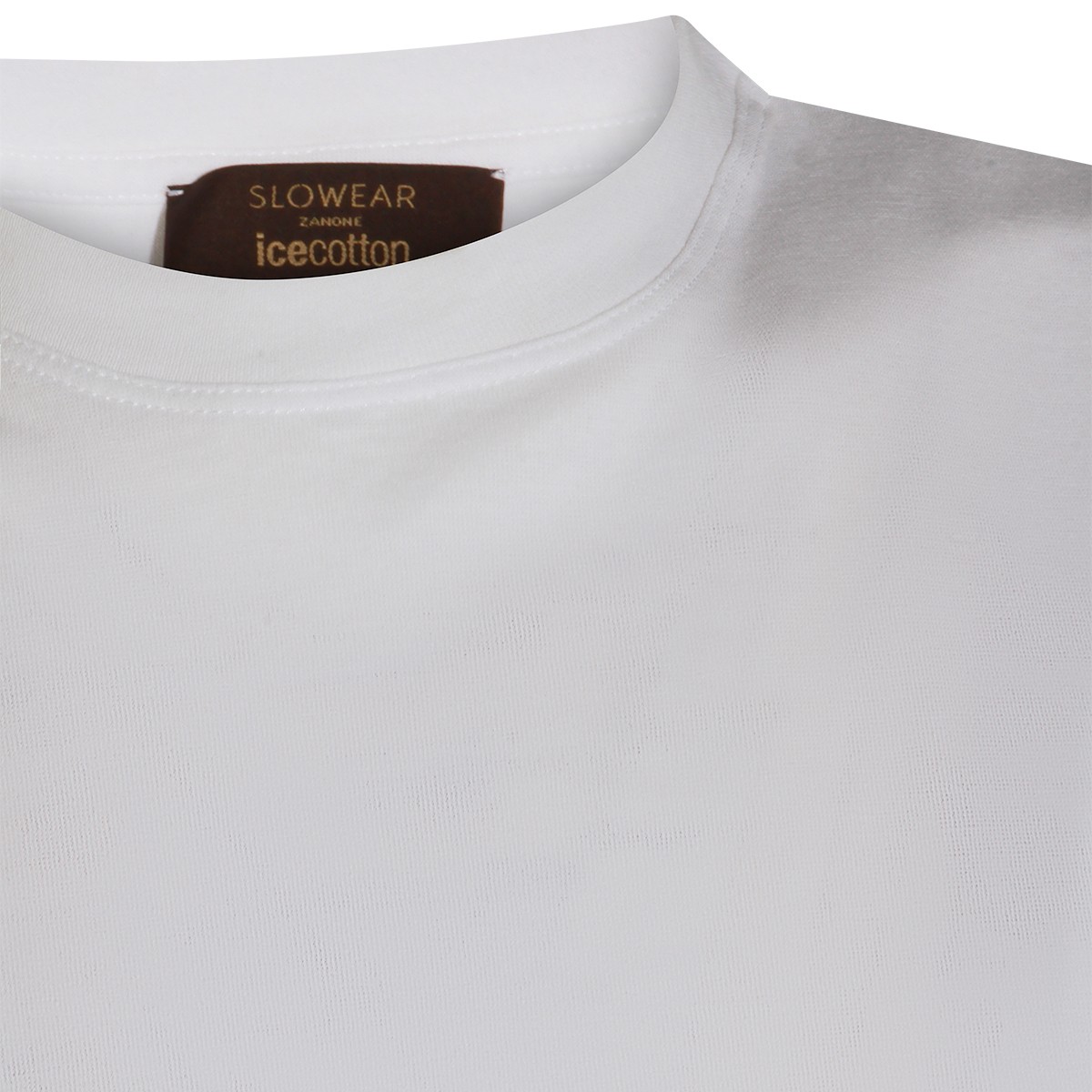 WHITE COTTON T-SHIRT