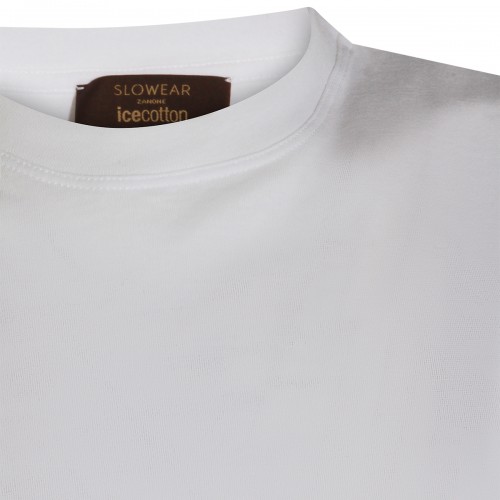 WHITE COTTON T-SHIRT