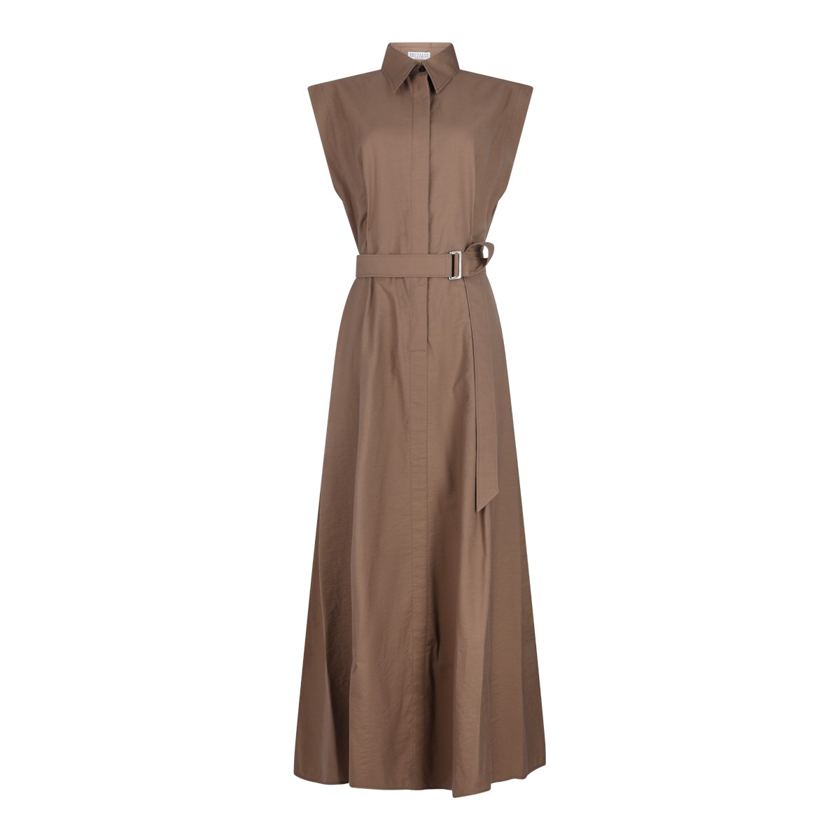 BROWN COTTON DRESS