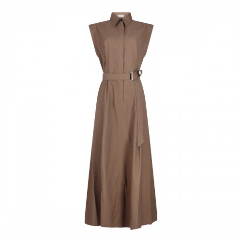 BROWN COTTON DRESS