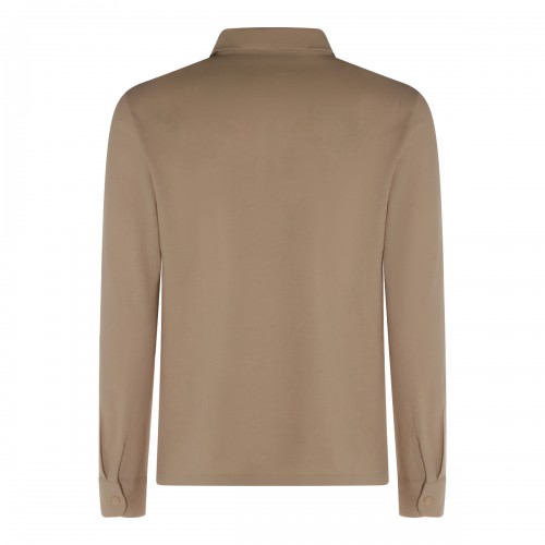 BROWN COTTON POLO SHIRT 2