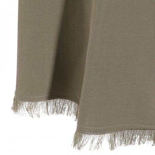 GREEN VISCOSE LINEN BLEND PANTS