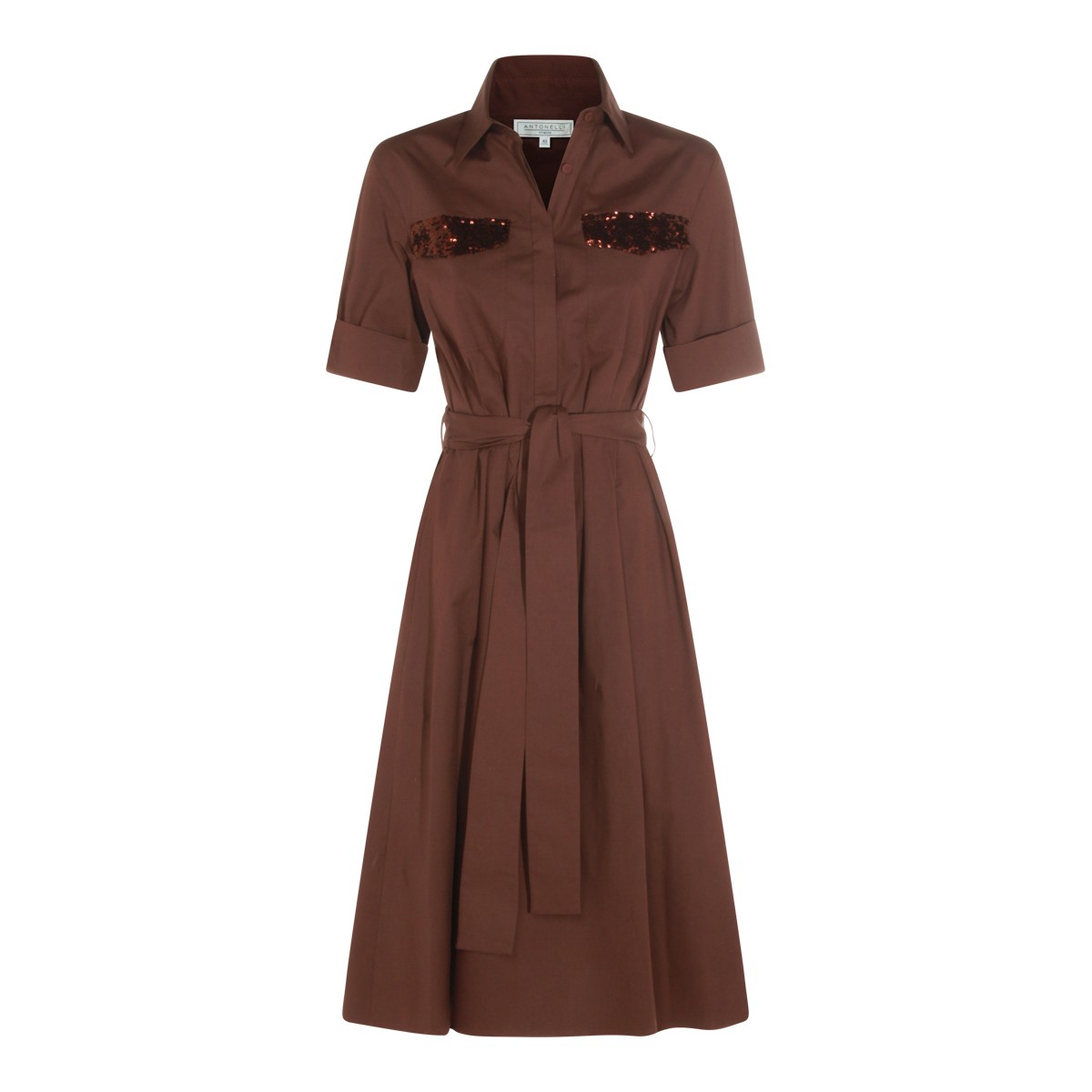 BROWN COTTON DRESS
