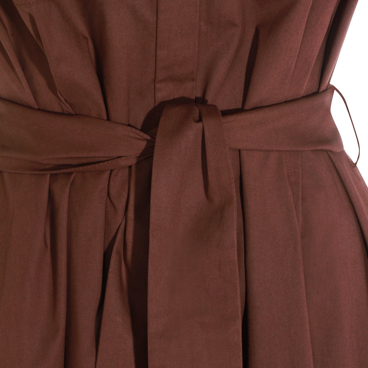 BROWN COTTON DRESS