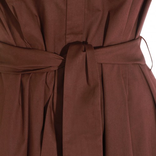 BROWN COTTON DRESS