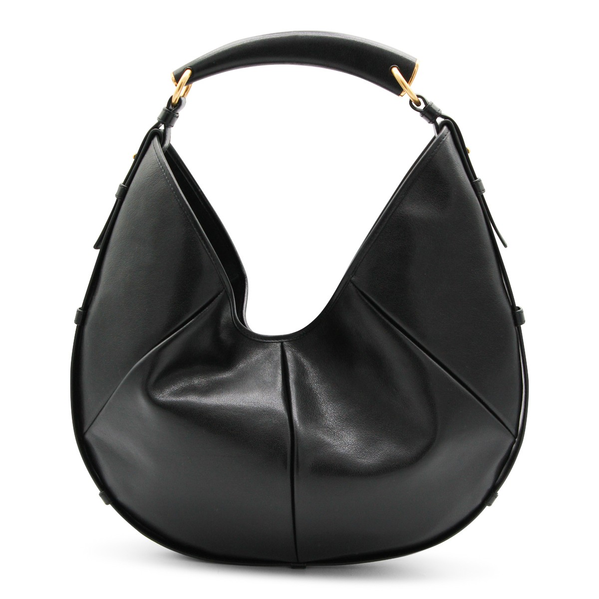 BLACK LEATHER MEDIUM MOMBASA SHOULDER...