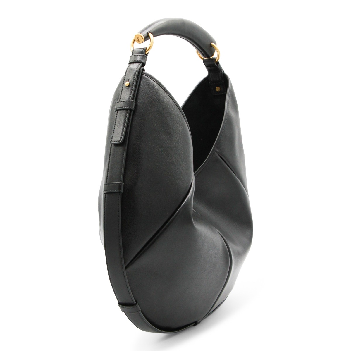 BLACK LEATHER MEDIUM MOMBASA SHOULDER...