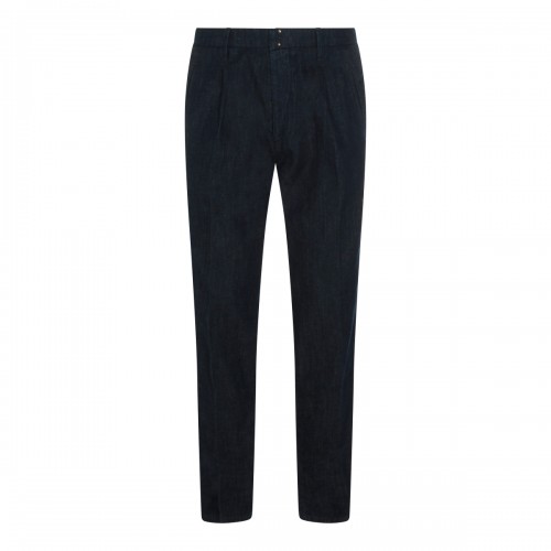 DARK BLUE COTTON JEANS