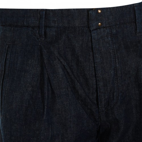 DARK BLUE COTTON JEANS