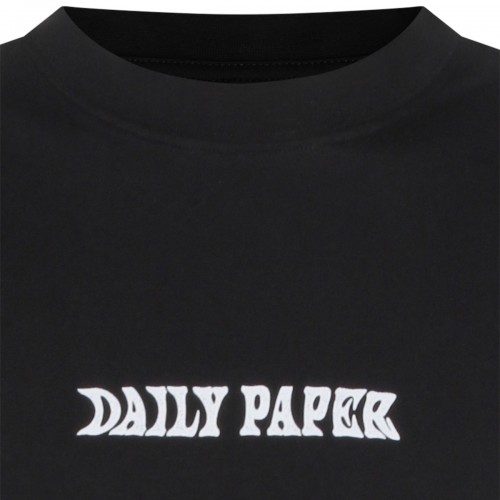 BLACK COTTON T-SHIRT