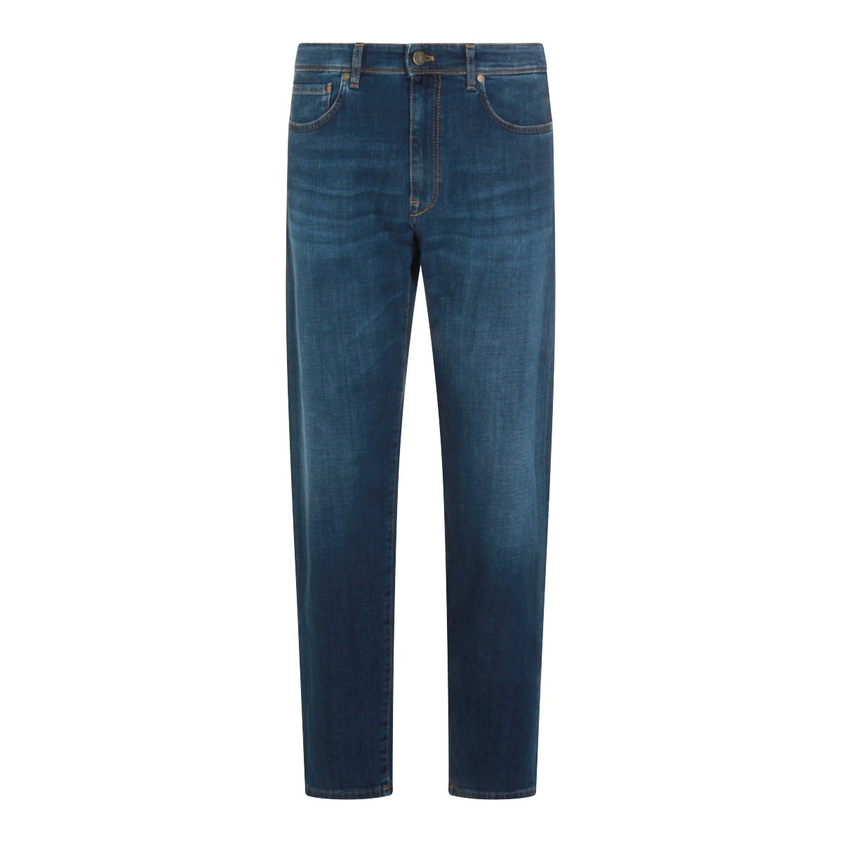 MID BLUE COTTON JEANS